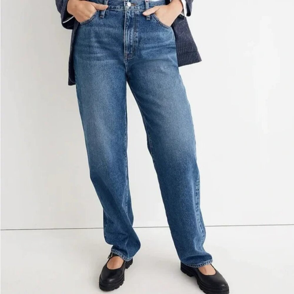 Madewell Baggy‎ High Rise Straight Jeans